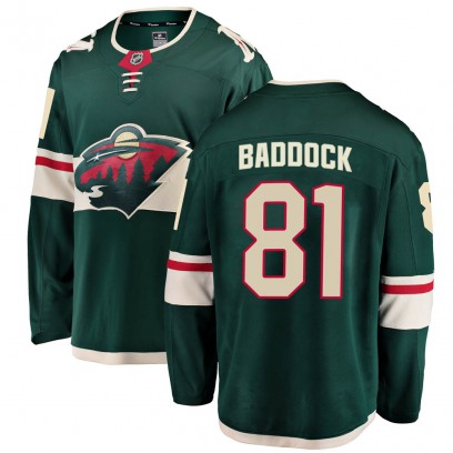 Men's Breakaway Minnesota Wild Brandon Baddock Fanatics Branded Home Jersey - Green