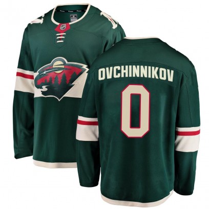 Men's Breakaway Minnesota Wild Dmitry Ovchinnikov Fanatics Branded Home Jersey - Green