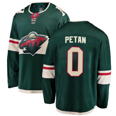 Men's Breakaway Minnesota Wild Nic Petan Fanatics Branded Home Jersey - Green