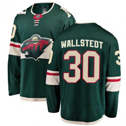Men's Breakaway Minnesota Wild Jesper Wallstedt Fanatics Branded Home Jersey - Green