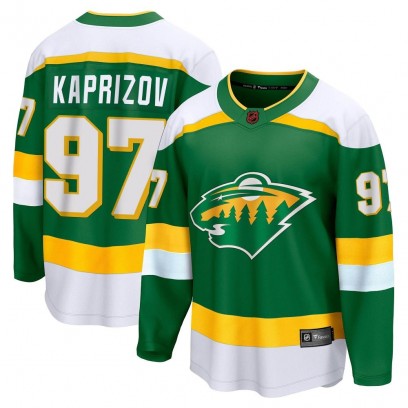 Youth Breakaway Minnesota Wild Kirill Kaprizov Fanatics Branded Special Edition 2.0 Jersey - Green