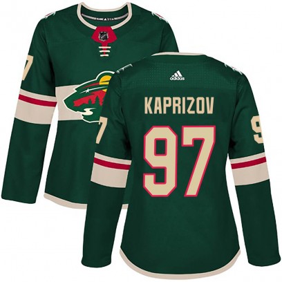 Women's Authentic Minnesota Wild Kirill Kaprizov Adidas Home Jersey - Green