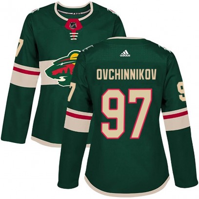 Women's Authentic Minnesota Wild Dmitry Ovchinnikov Adidas Home Jersey - Green