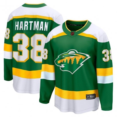 Men's Breakaway Minnesota Wild Ryan Hartman Fanatics Branded Special Edition 2.0 Jersey - Green