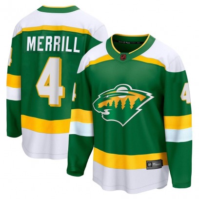 Men's Breakaway Minnesota Wild Jon Merrill Fanatics Branded Special Edition 2.0 Jersey - Green