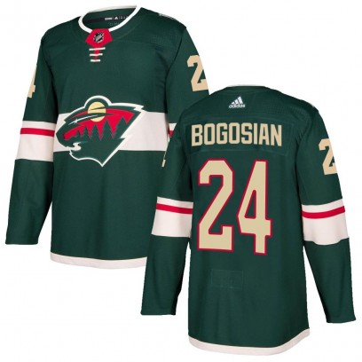 Men's Authentic Minnesota Wild Zach Bogosian Adidas Home Jersey - Green