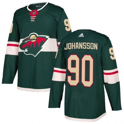 Men's Authentic Minnesota Wild Marcus Johansson Adidas Home Jersey - Green
