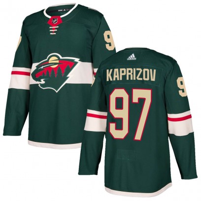 Men's Authentic Minnesota Wild Kirill Kaprizov Adidas Home Jersey - Green