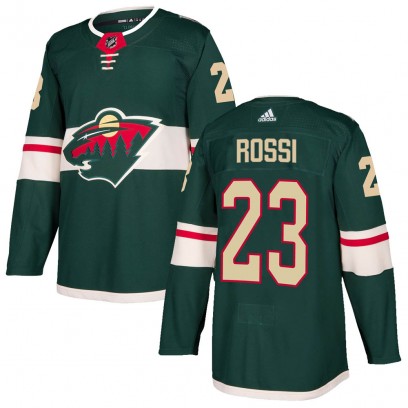 Men's Authentic Minnesota Wild Marco Rossi Adidas Home Jersey - Green