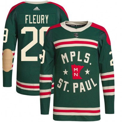 Youth Authentic Minnesota Wild Marc-Andre Fleury Adidas 2022 Winter Classic Player Jersey - Green