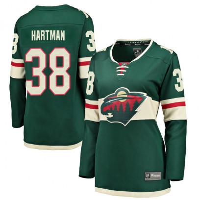 Women's Breakaway Minnesota Wild Ryan Hartman Fanatics Branded Home Jersey - Green