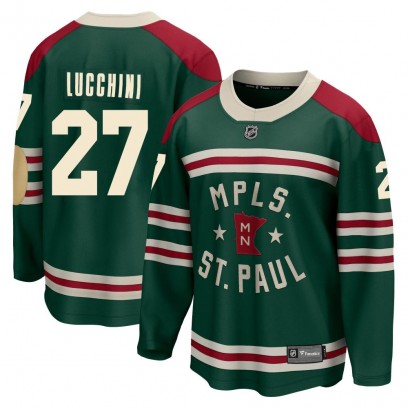 Youth Breakaway Minnesota Wild Jacob Lucchini Fanatics Branded 2022 Winter Classic Jersey - Green