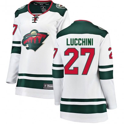 Women's Breakaway Minnesota Wild Jacob Lucchini Fanatics Branded Away Jersey - White