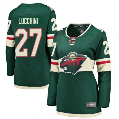 Women's Breakaway Minnesota Wild Jacob Lucchini Fanatics Branded Home Jersey - Green